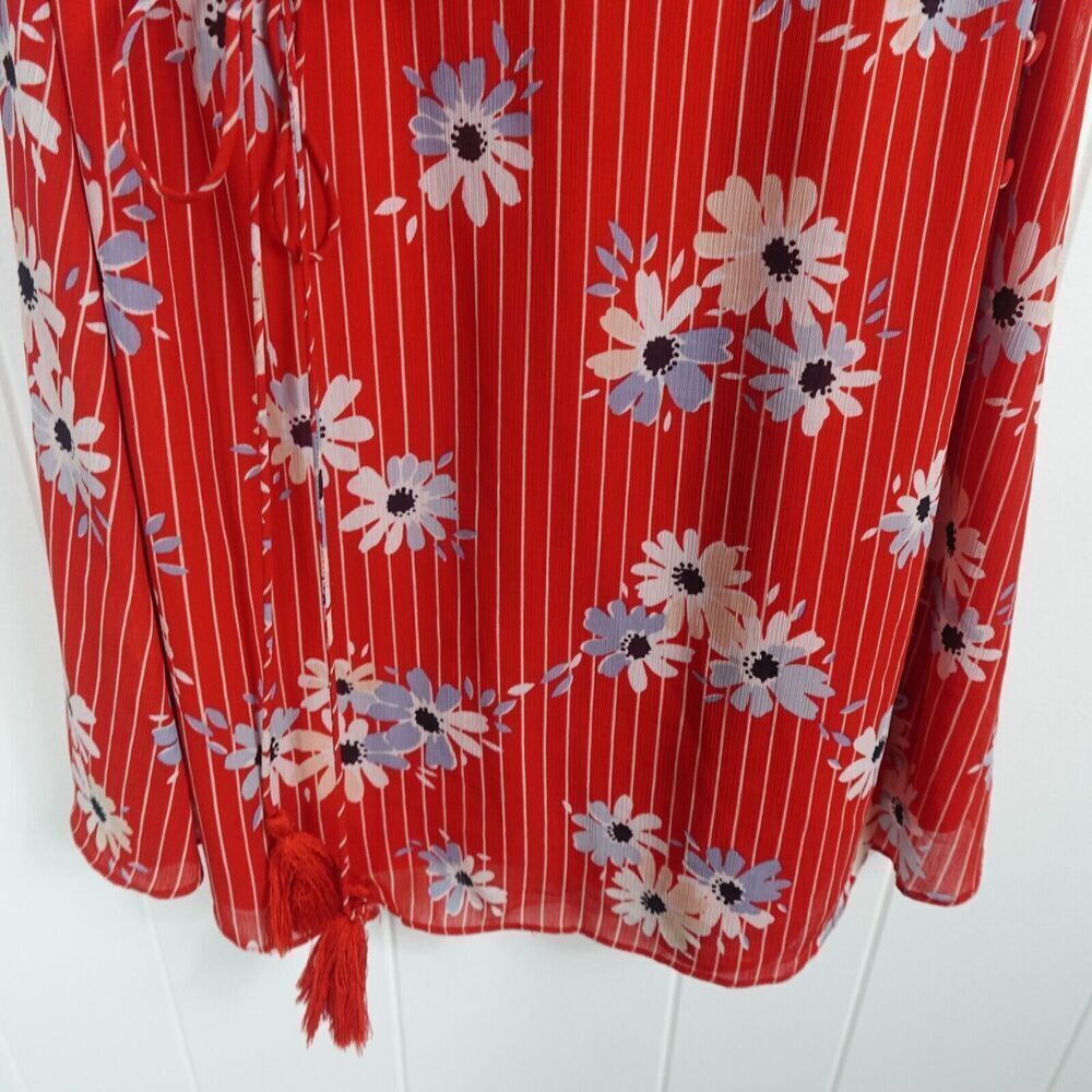 Madewell Womens Dress Button-Wrap in Daisy Society Small - Picture 8 of 15